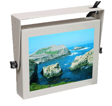 Industrial TFT Color LCD Display Monitors LCD in Enclosed Metal Cabinet Mounting Options Page