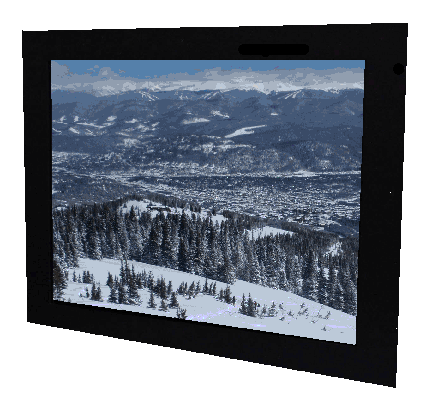 industrial lcd flat panel monitor 15.1 inch front view