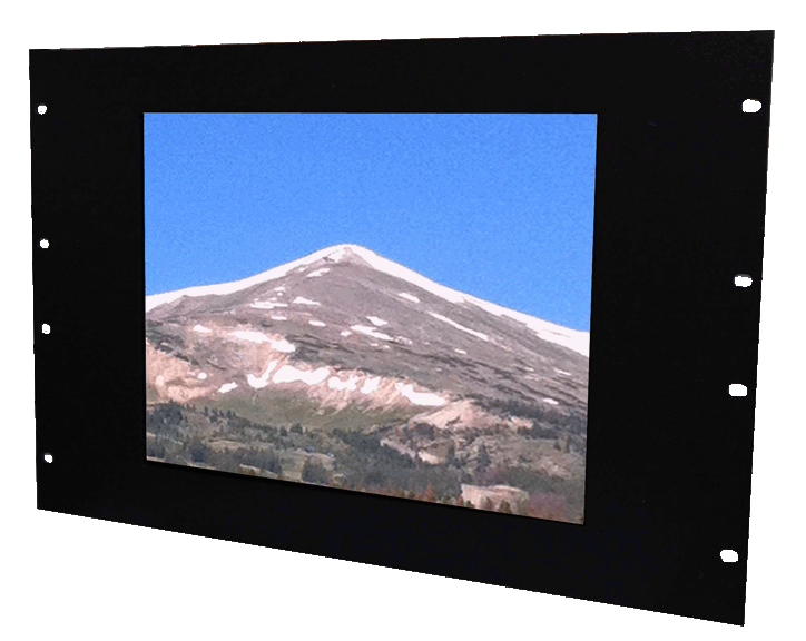 Monitor- Industrial 15.1 inch LCD in 19 inch Rack Mount front