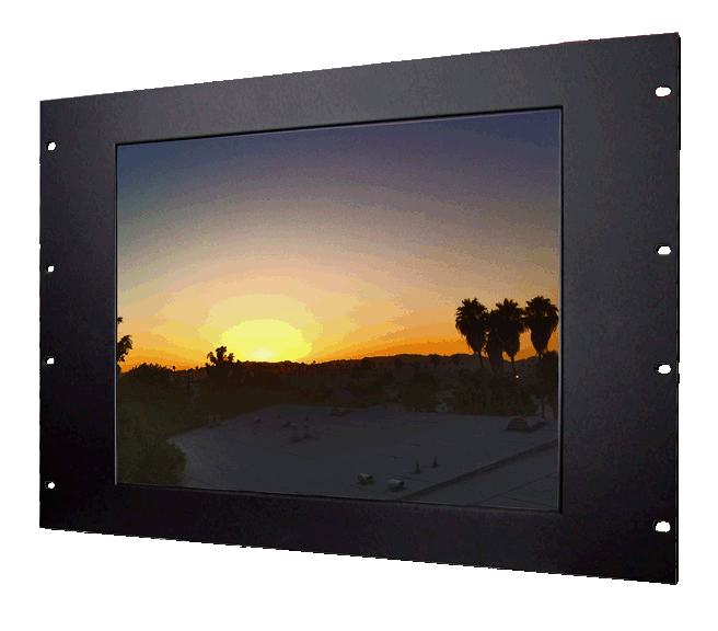 Rack Mount Industrial TFT LCD 17 .1 inch Monitor in 19 inch Rack Mount