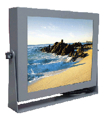 Industrial Flat Panel LCD Display Monitor Metal Enclosed 