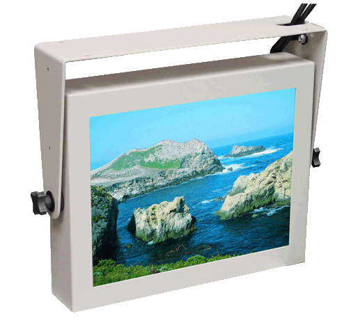 Industrial LCD Monitor Metal Enclosed Bracket Mounting Options Page