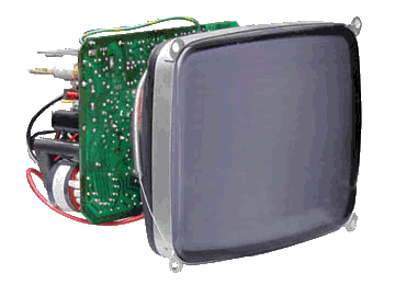 Monochrome CRT Open Frame or Kit Chassis Industrial Monitors Yoke Mount